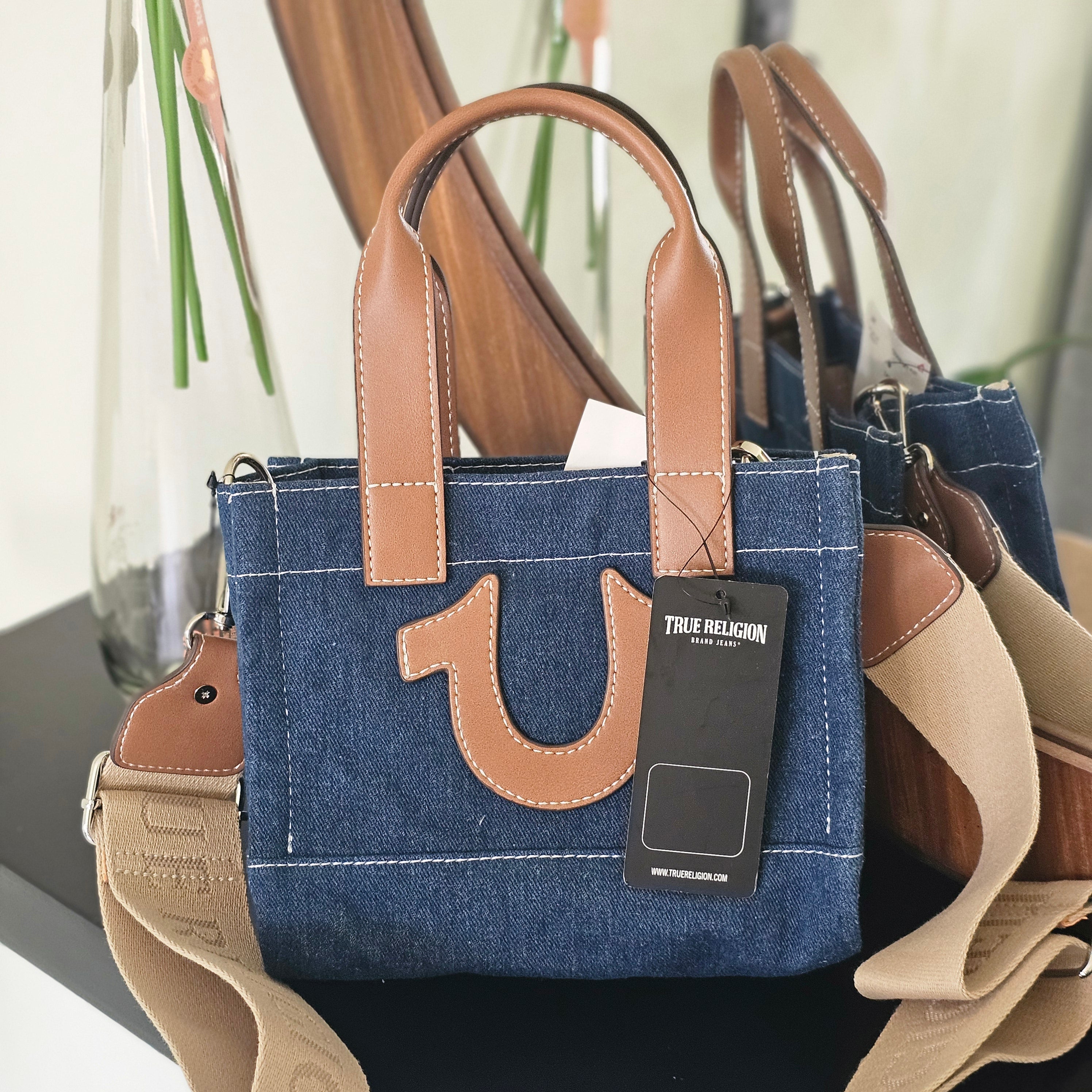 Mezclilla true religion tote bag s