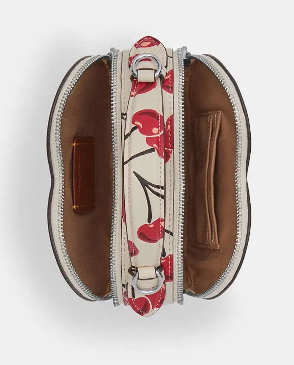 Crossbody coach heart cherry