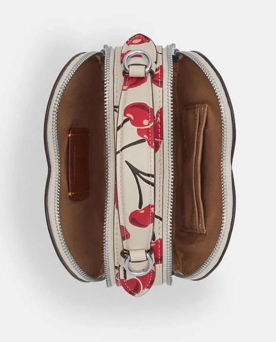 Crossbody coach heart cherry