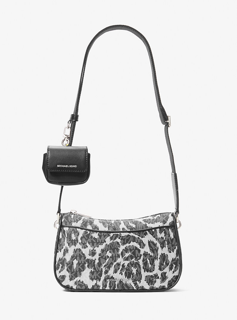 Bandolera Jet Set leopard gris