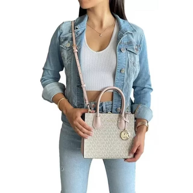 Mercer Medium rosa monogram