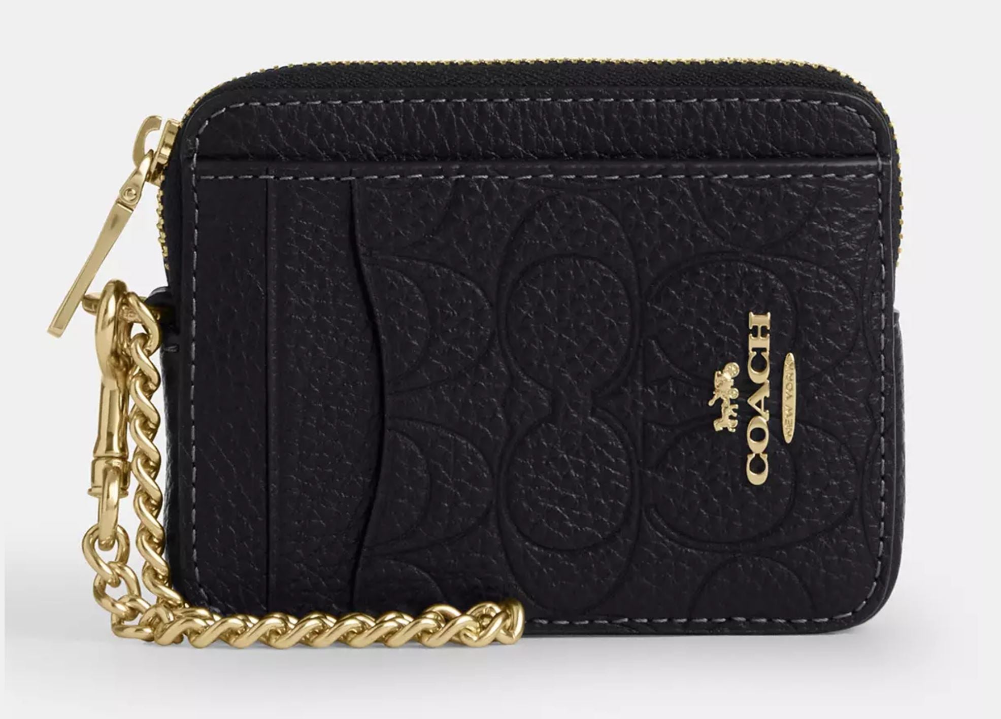 Coach zip card case edicion liitada negra