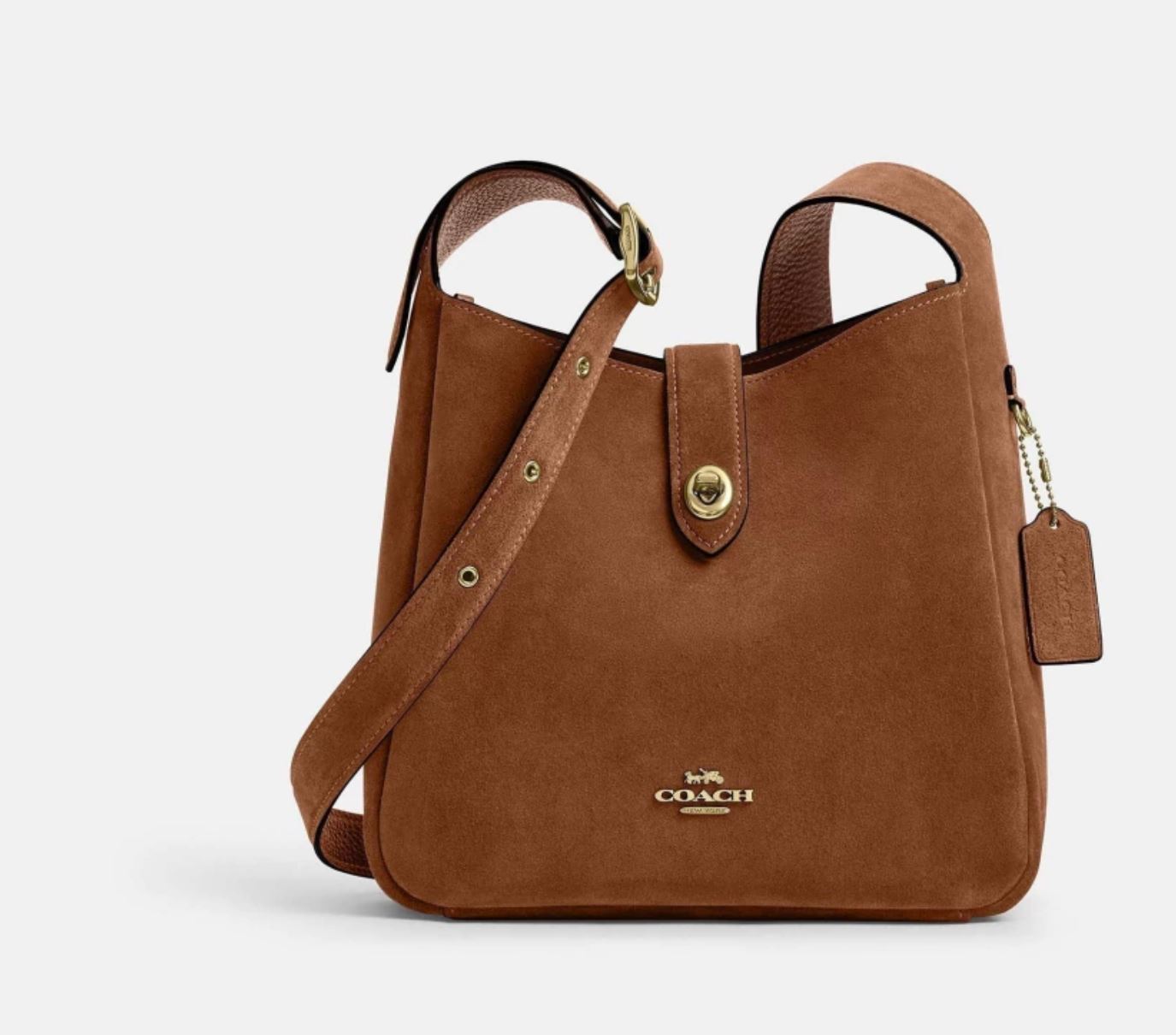 Coach Bolsa Hadley Crossbody Seude