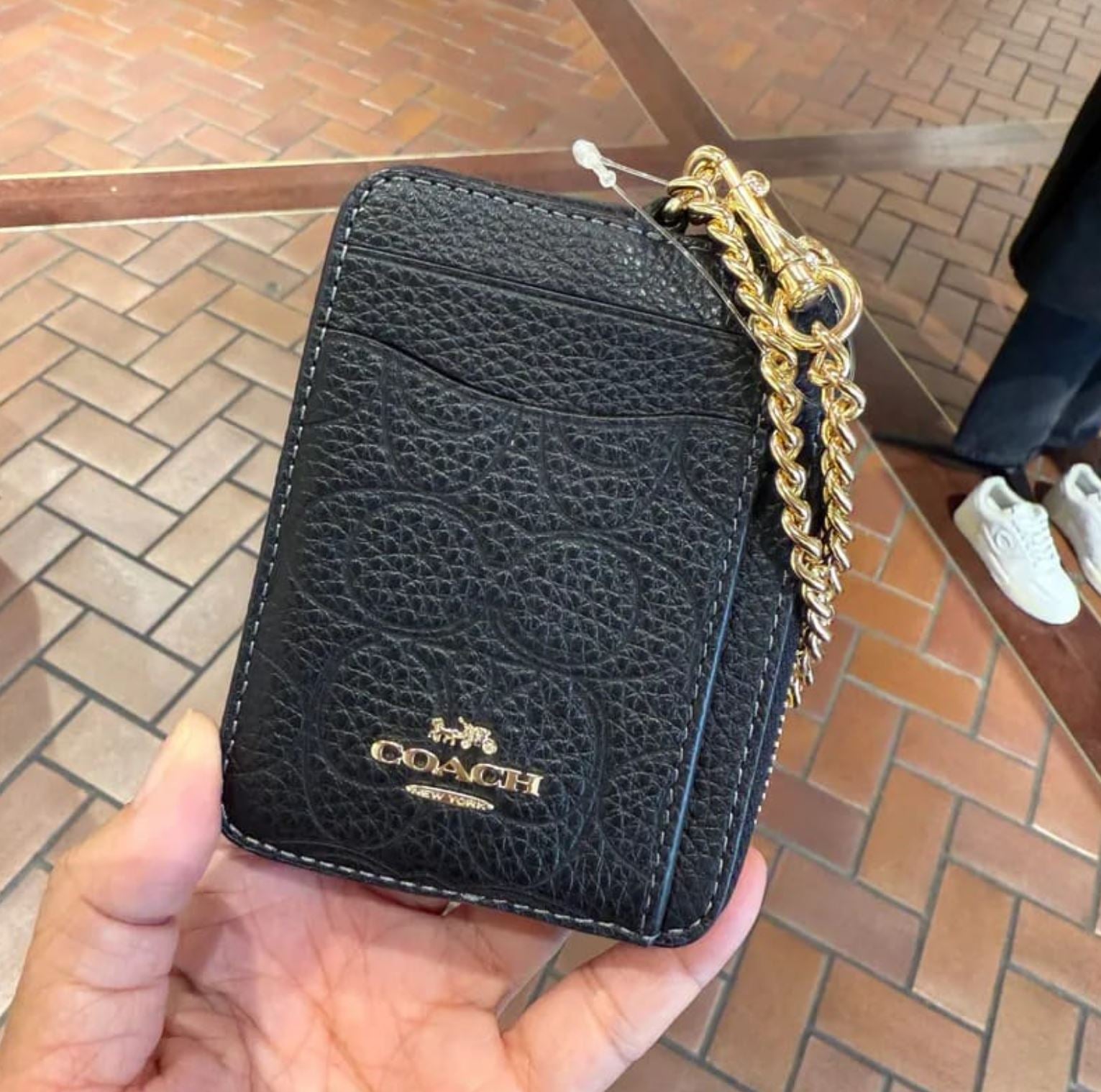 Coach zip card case edicion liitada negra