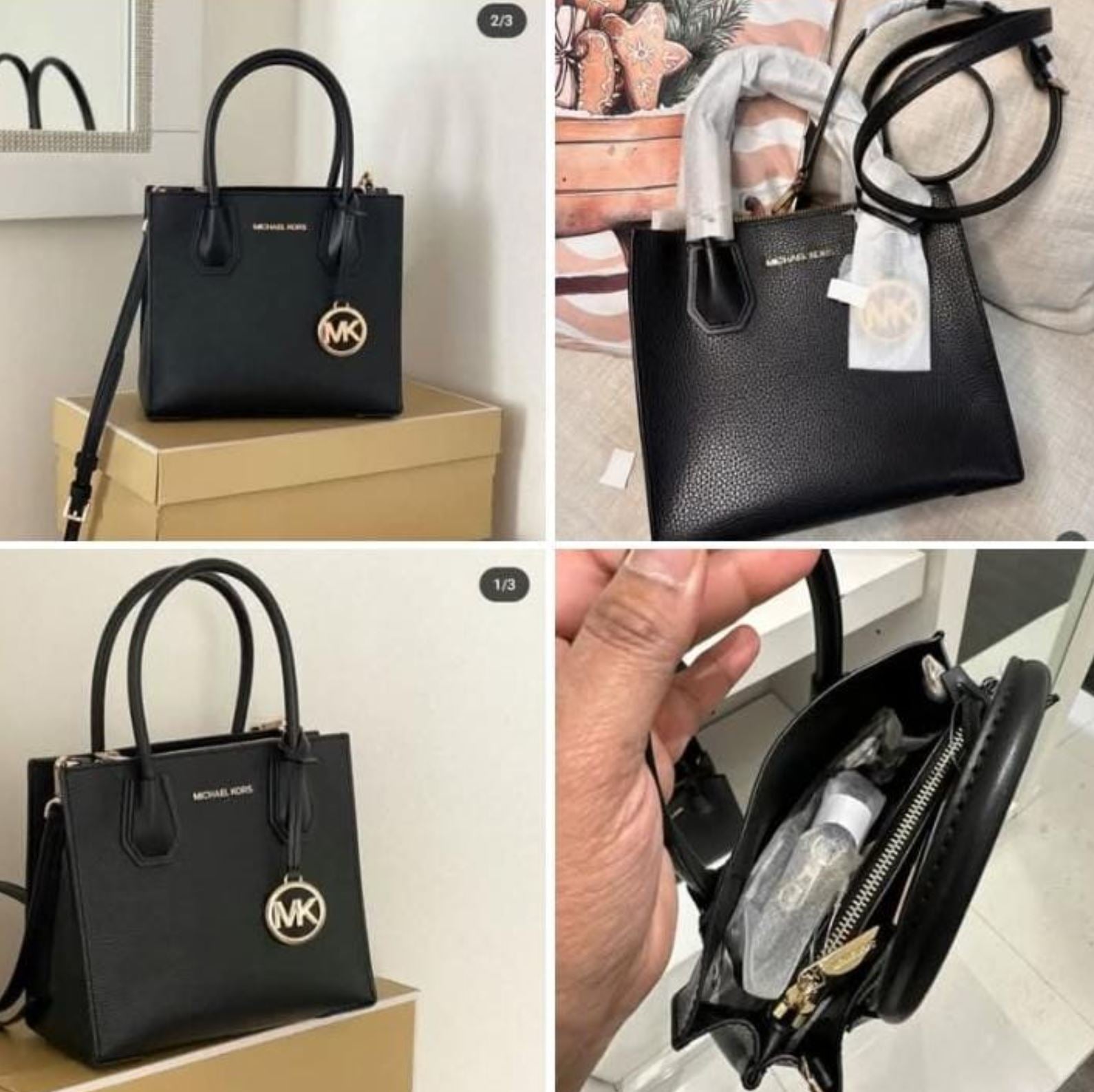 Mercer Medium negro liso
