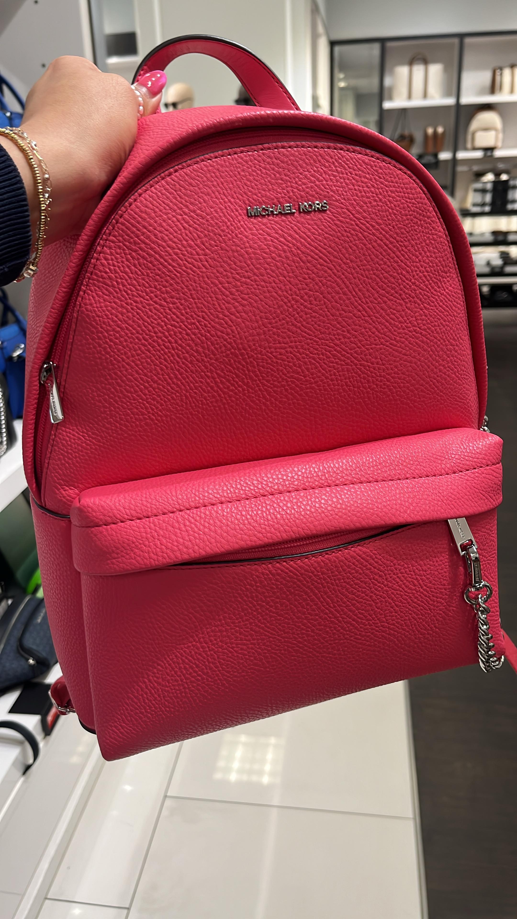 Mochila Michael Kors Slater cadena mediana hibisco