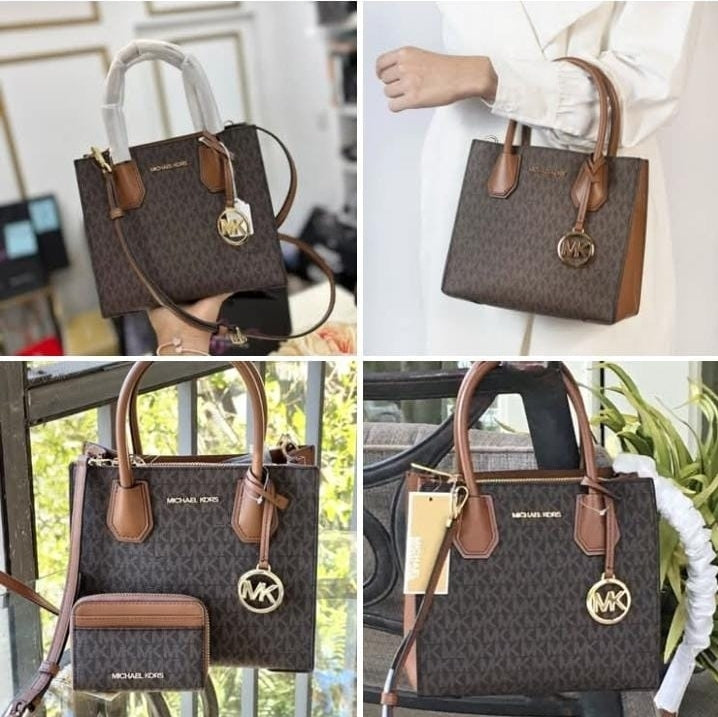 Tote tamaño M cafe monogram