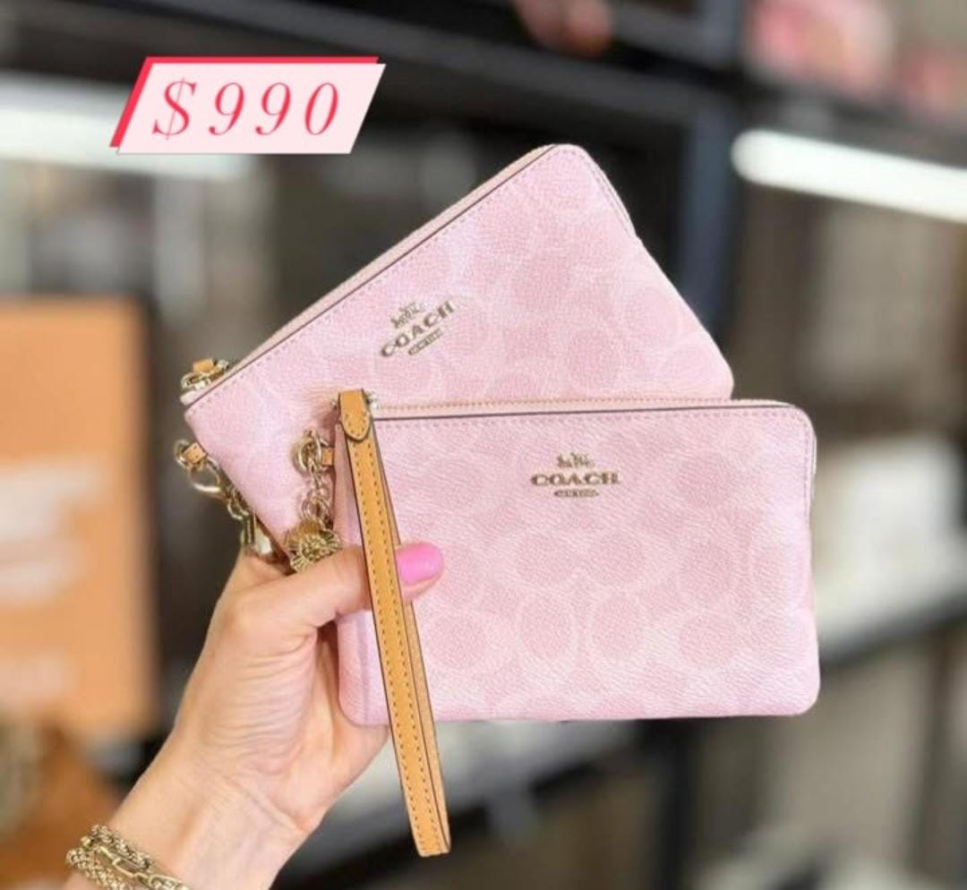 wristlet rosa edicion limitada coach