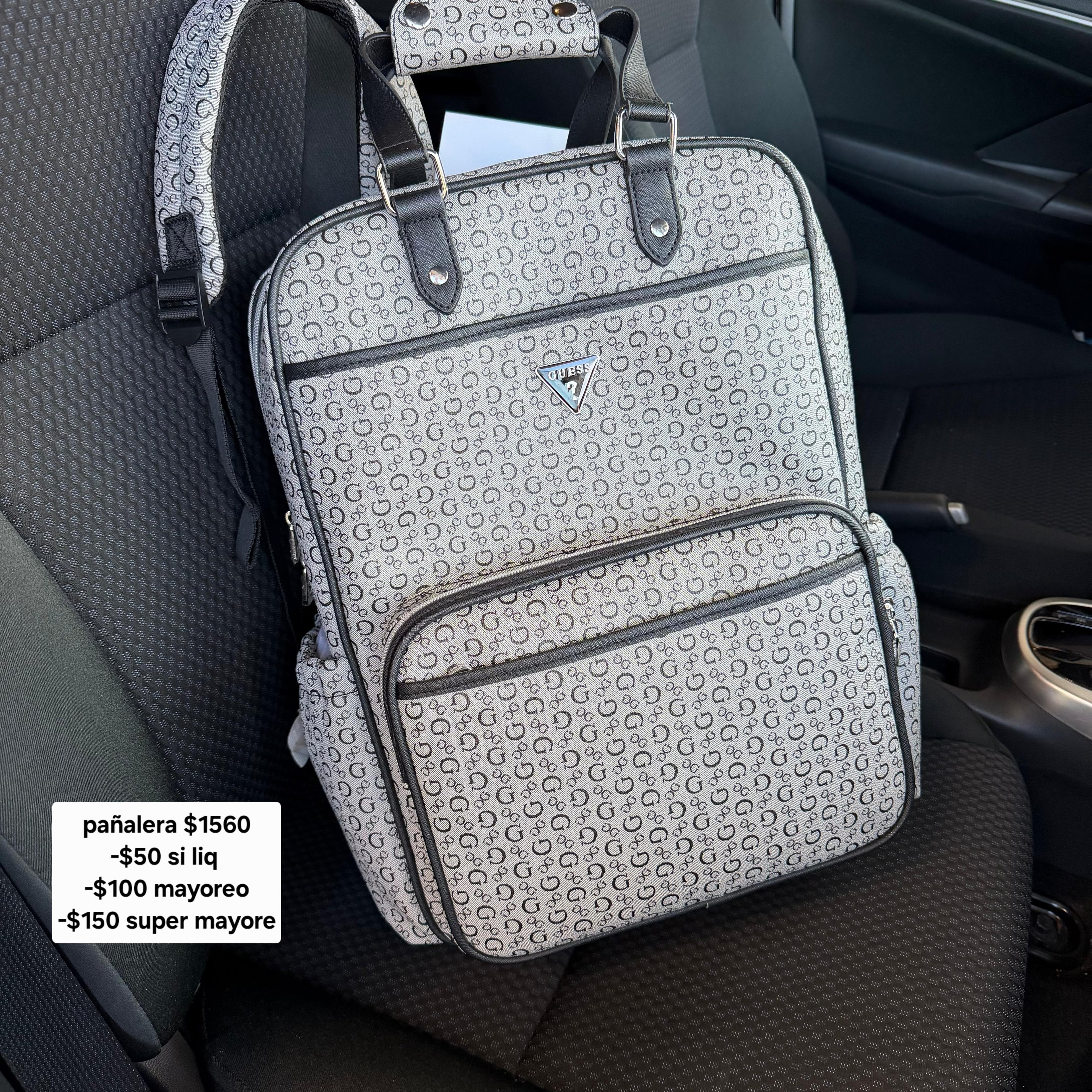 Pañalera guess gris/negro