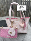 Tote rosa juicy vintage doble vista