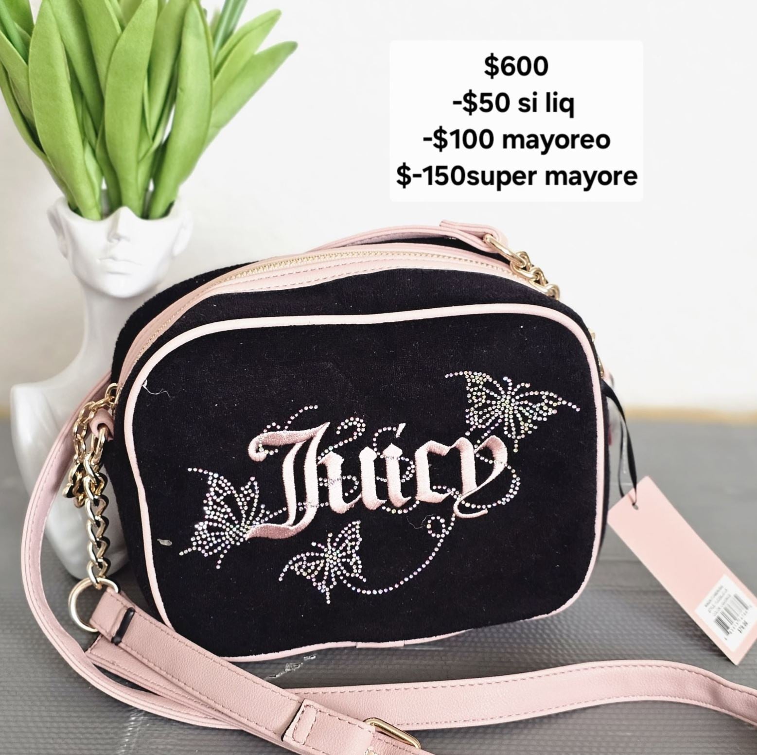 juicy crossbody negra tercio