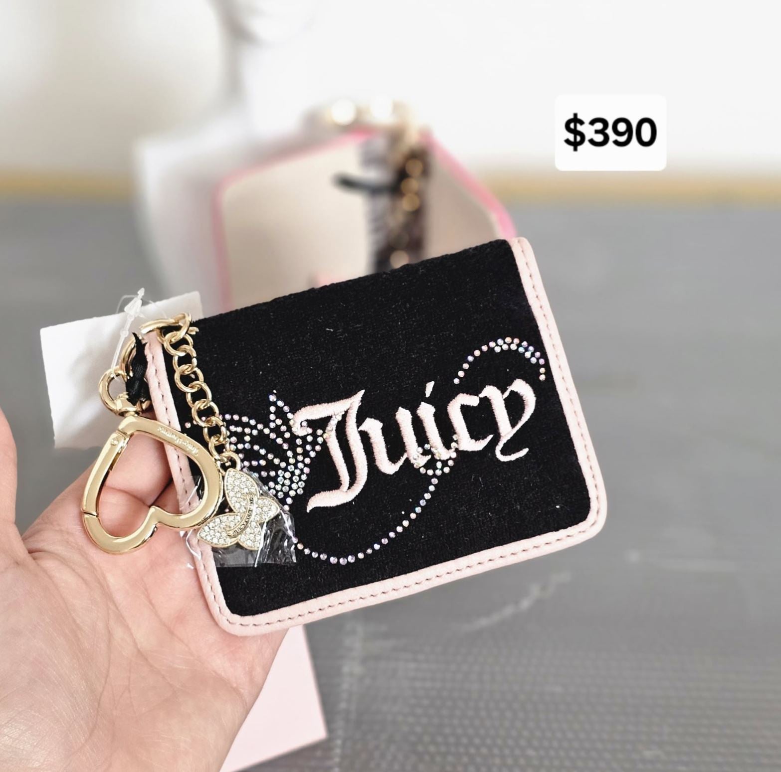 juicy tarjetero negro