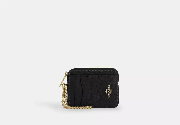 Coach zip card case edicion liitada negra