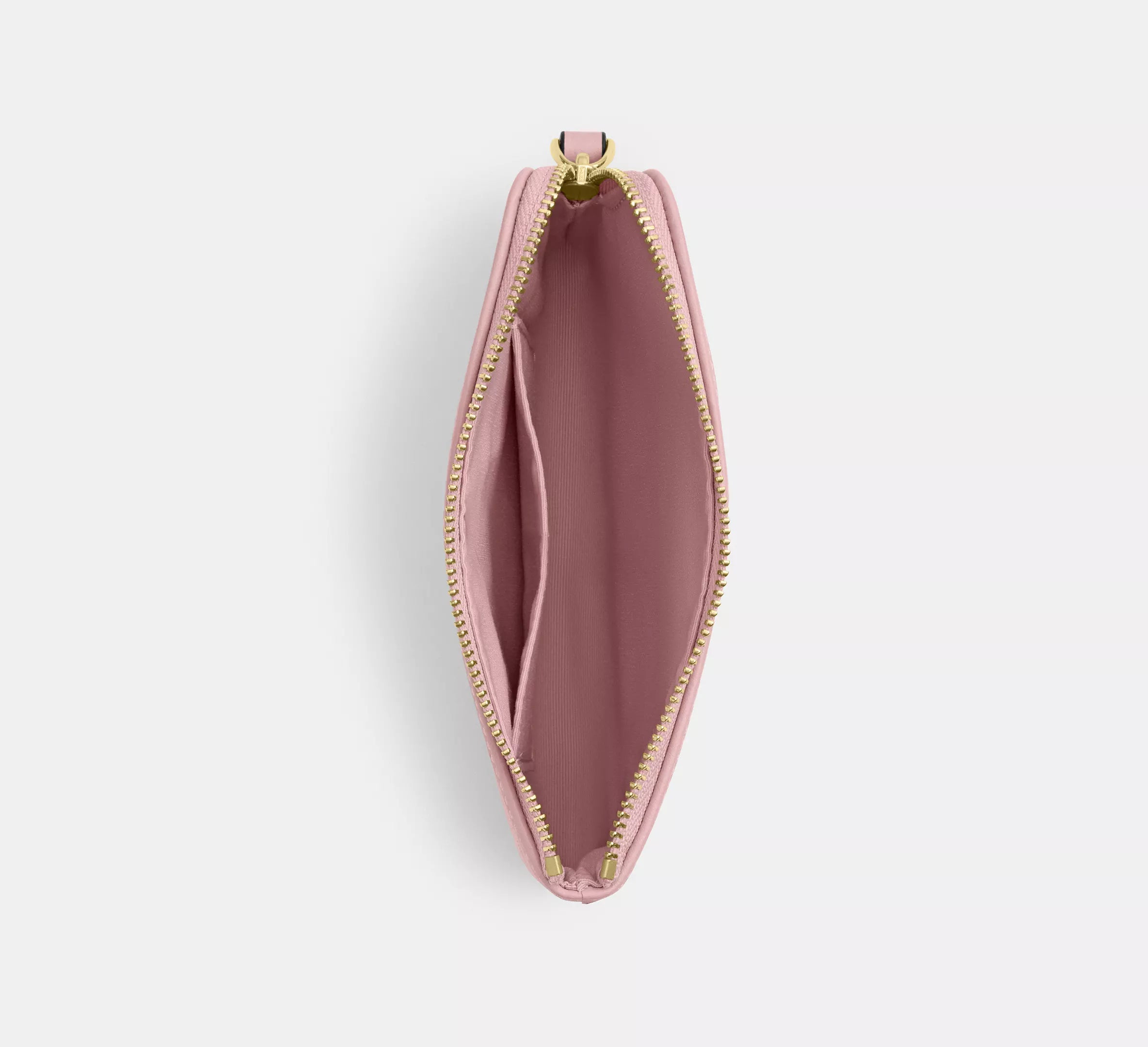 Corner Zip Wristlet rosa tela