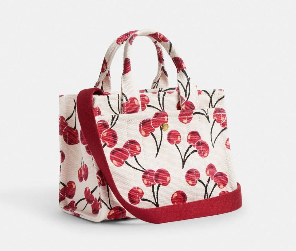 Cargo Tote Bag 20 With Cherry Print