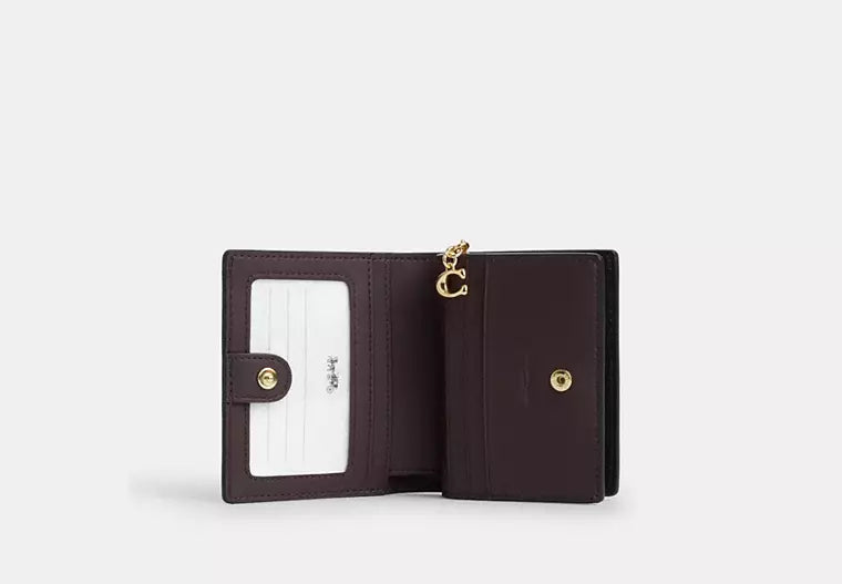 Snap wallet canvas monogram