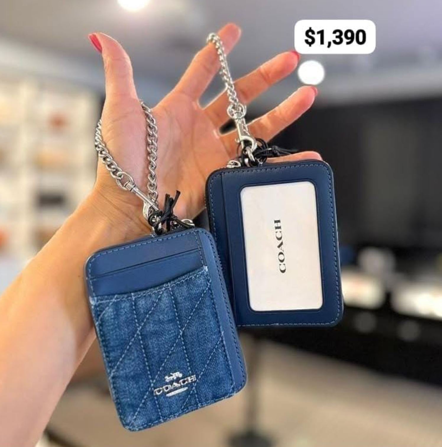 zip card case denim