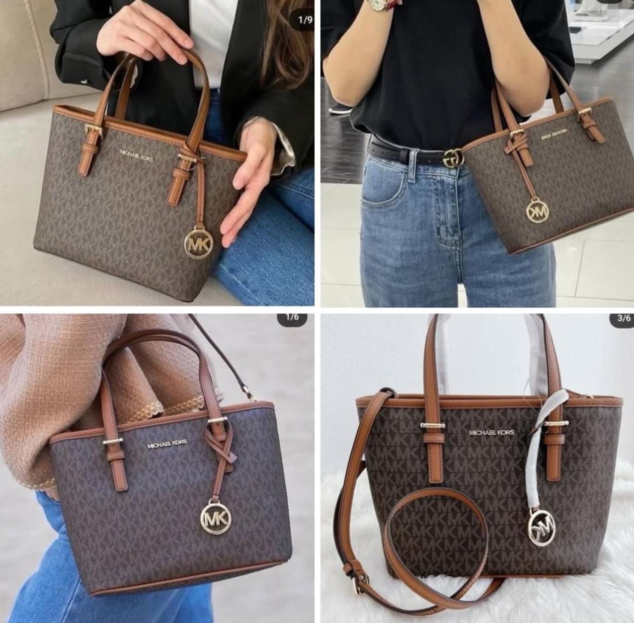 Bolso tote Jet Set Travel cafe