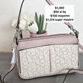 Crossbody rosa blanco ck