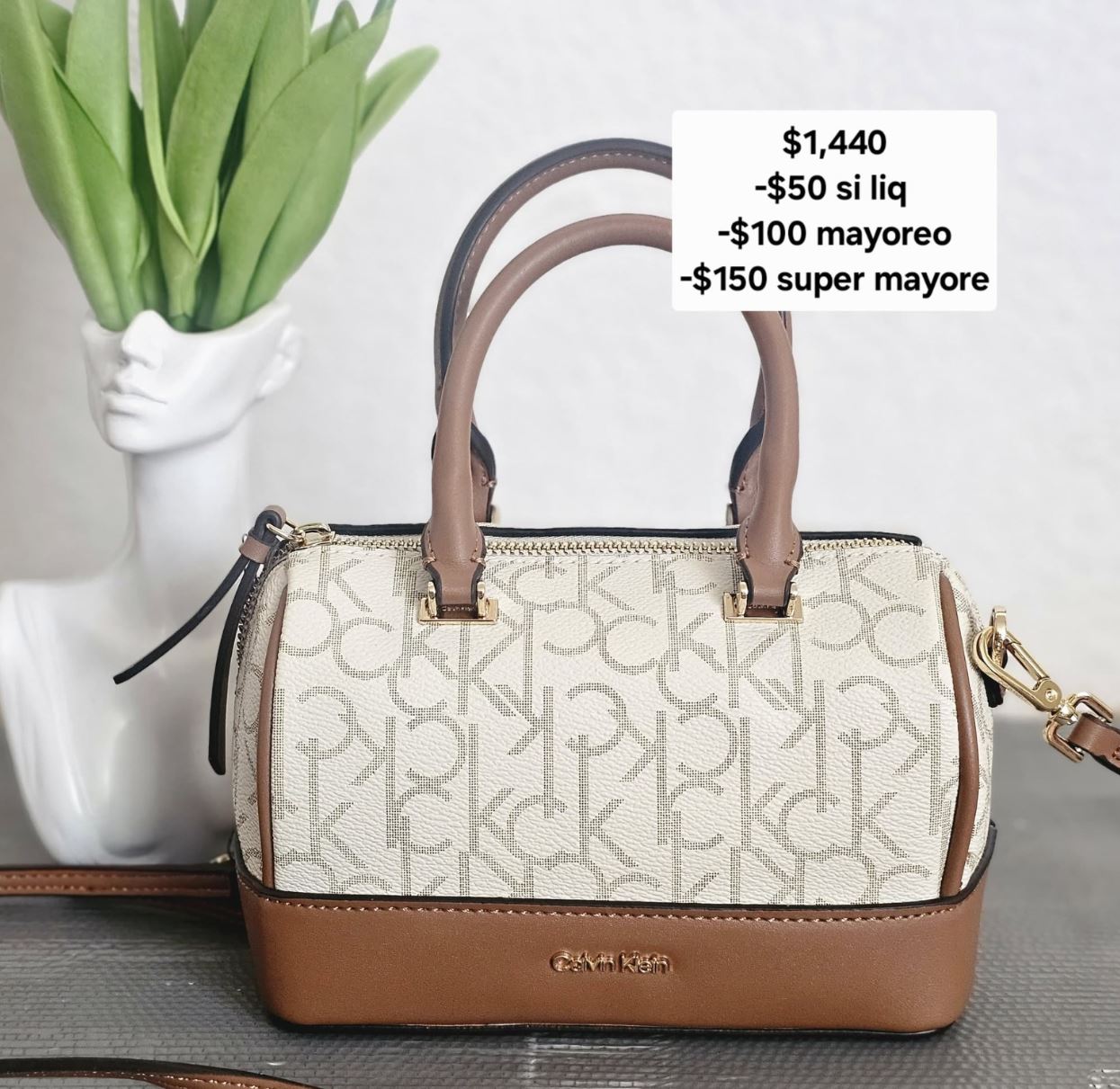 Crossbody vainilla barril