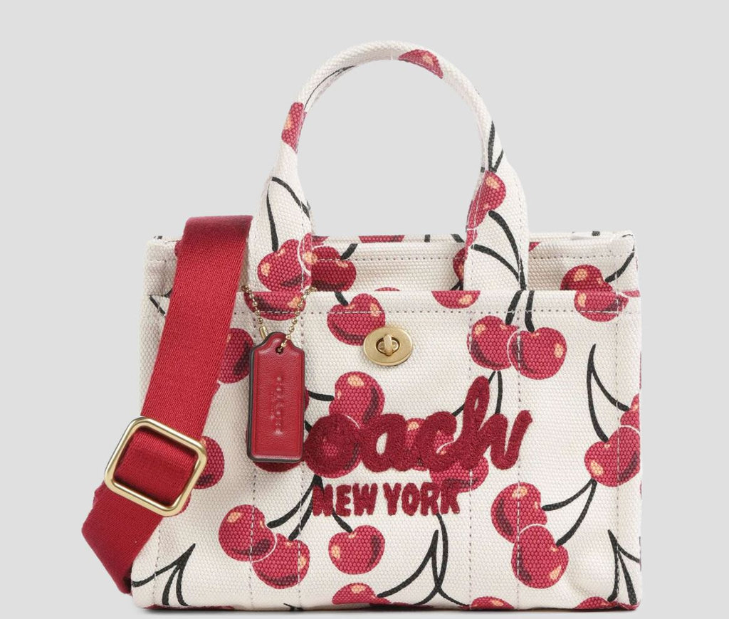 Cargo Tote Bag 20 With Cherry Print