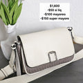 Crossbody shoulder  beige gris