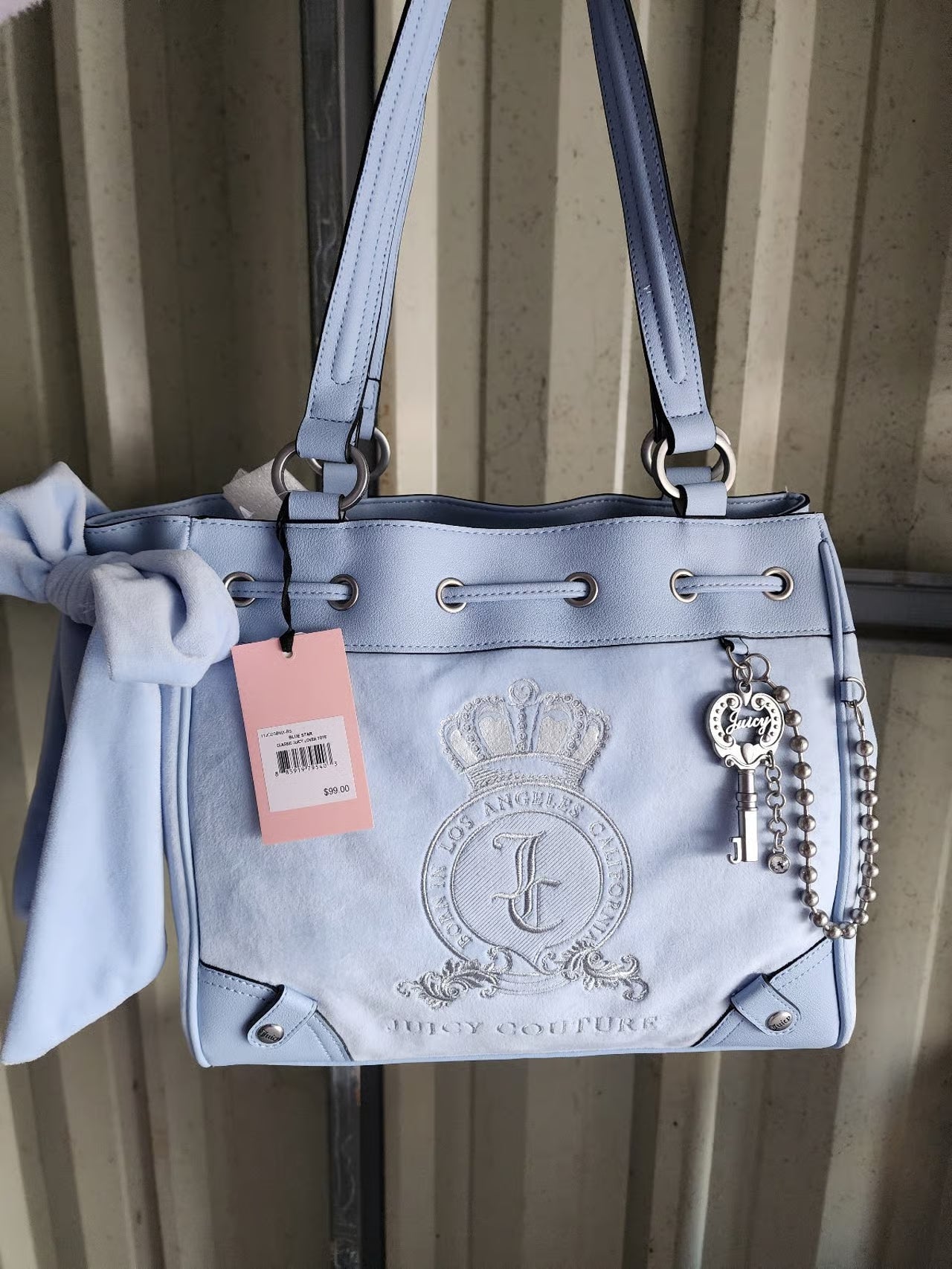 juicy tote azul vintage