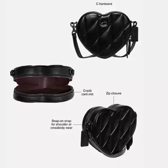 Coach boutique heart crossbody