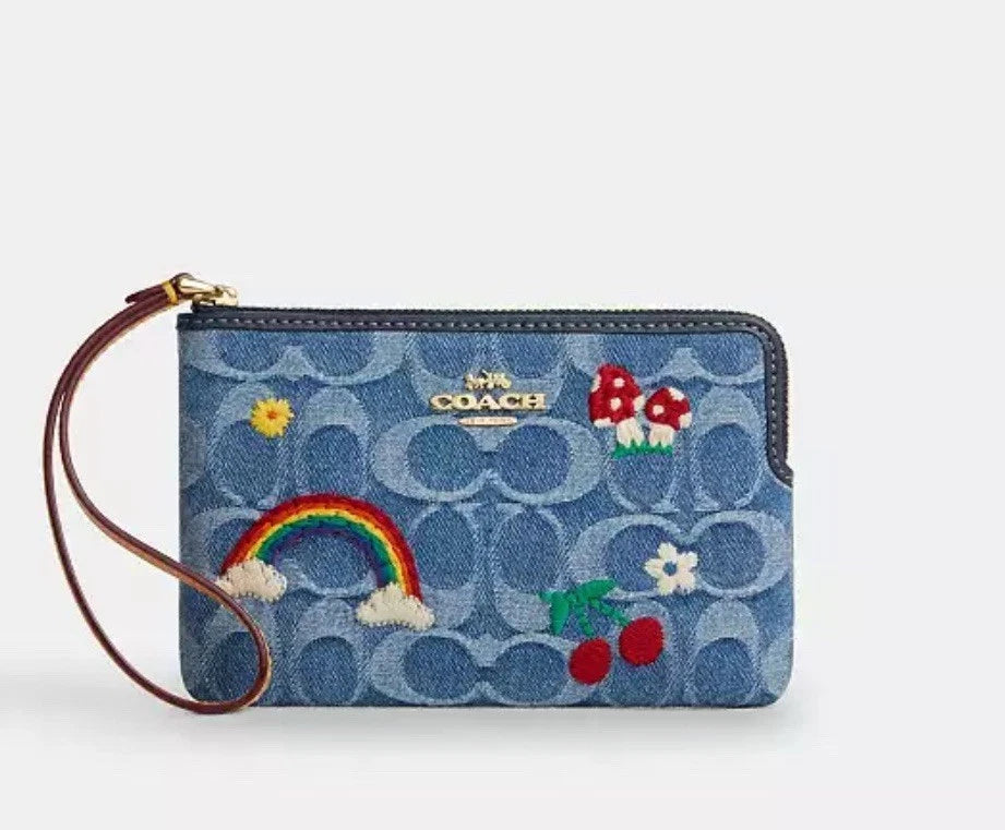 Corner Zip Wristlet arcoiris