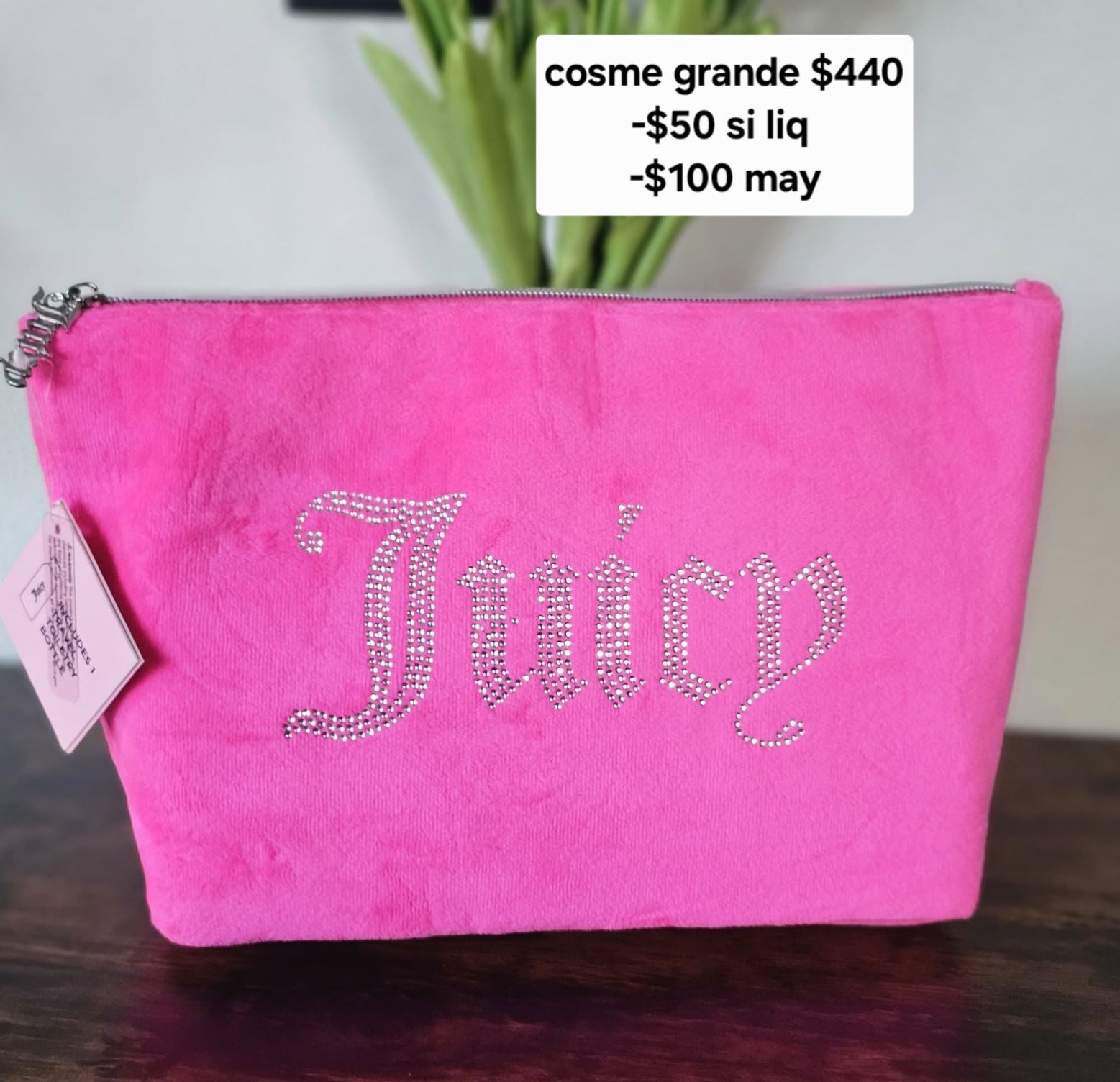 juicy cosmetiquera rosa