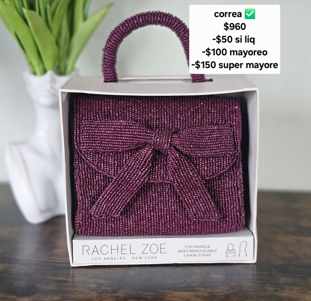Bolso zoe vino